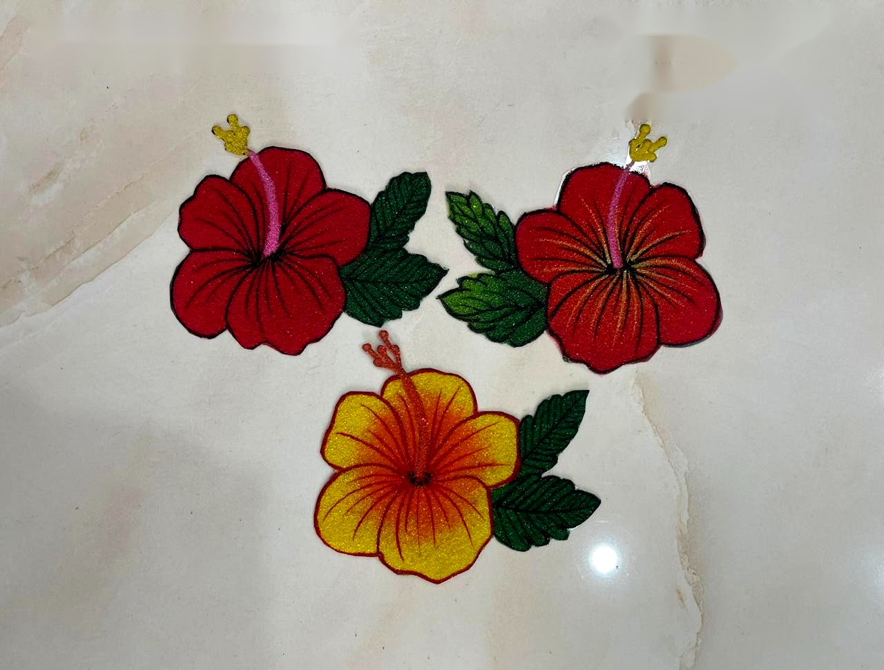 Small Hibiscus (Jaswand) Accent