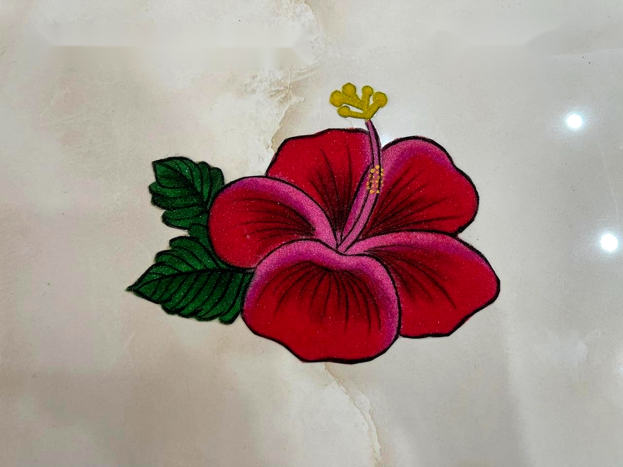 Realistic Shaded Hibiscus