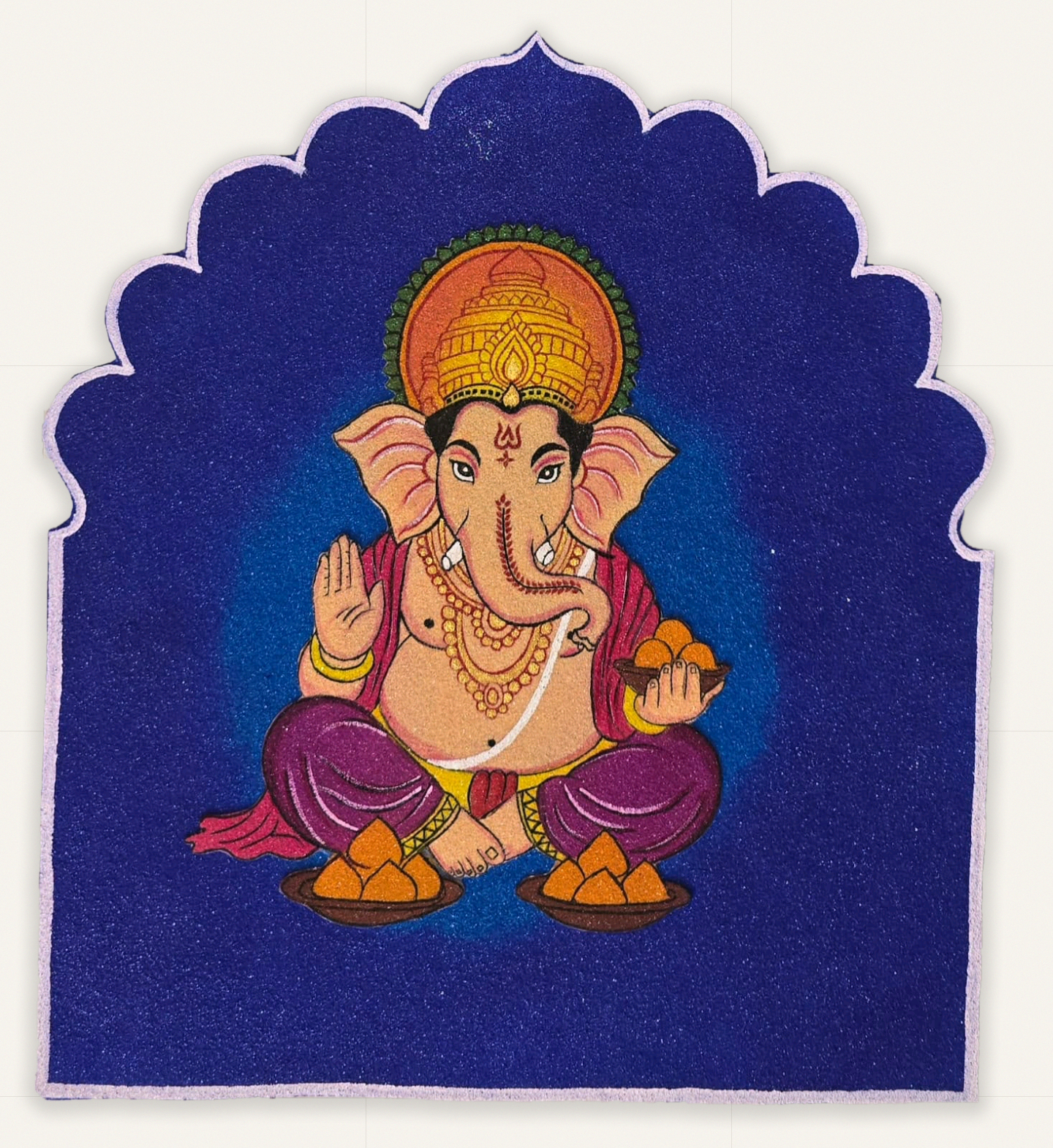 Bal Ganesha with Modaks Backdrop Set