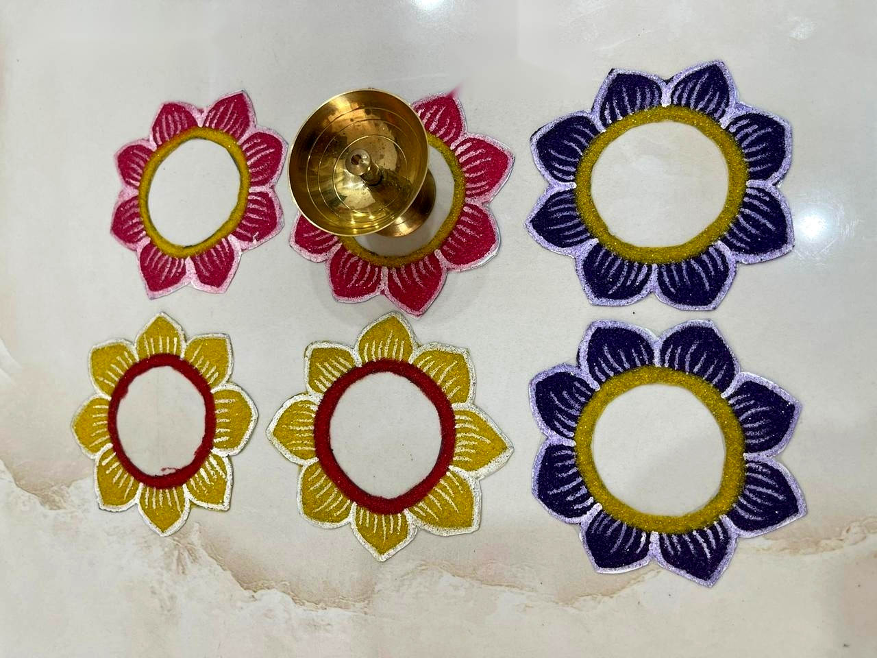 Traditional Diya Border Rings
