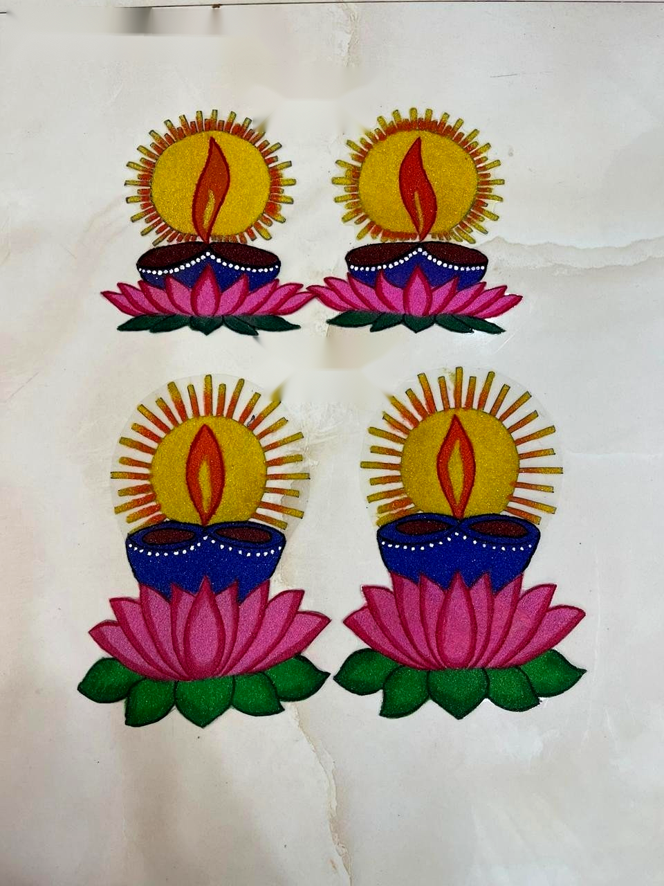 Kamal with Diya Motif