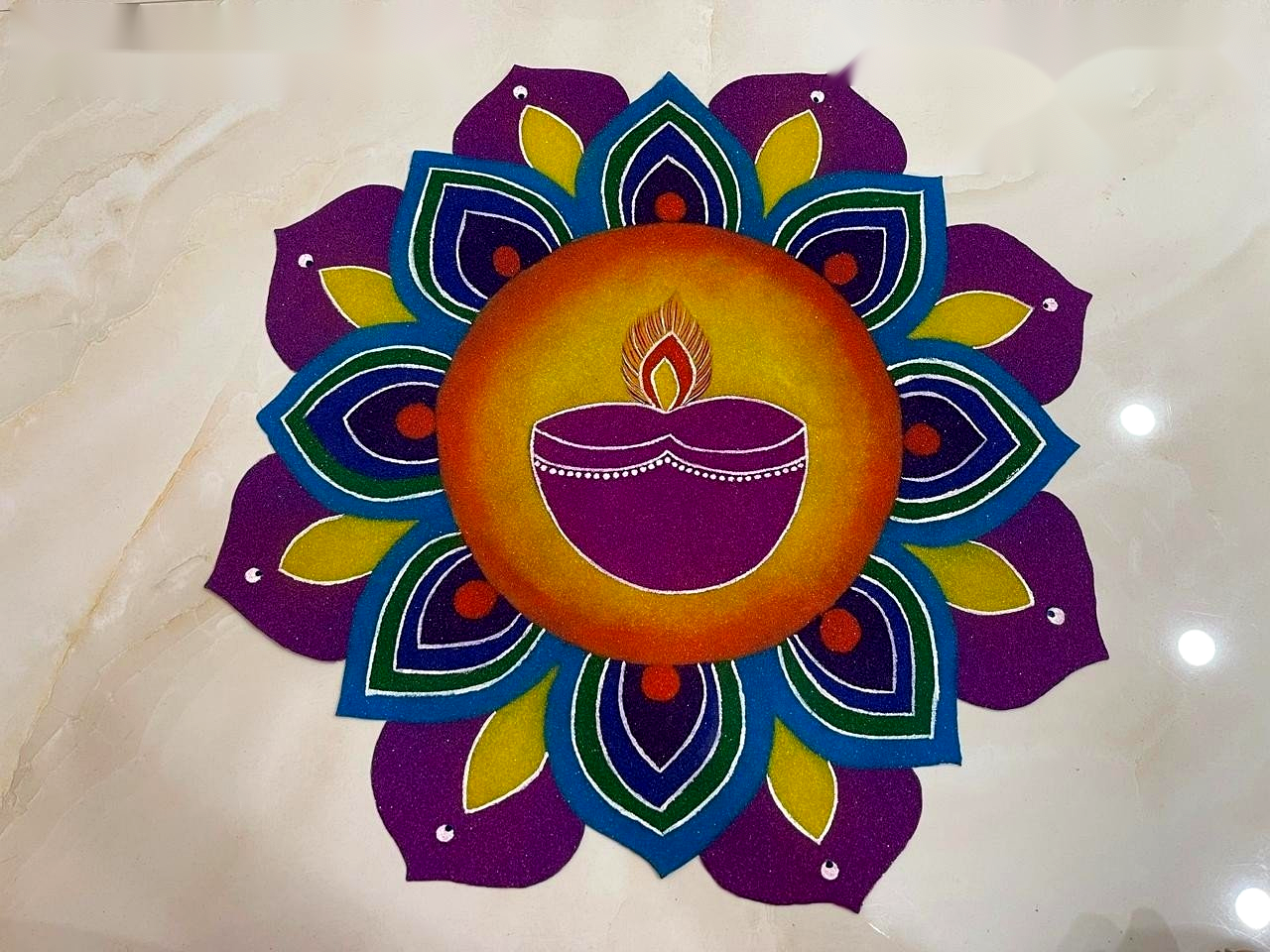 Diya Mandala Grand Centerpiece