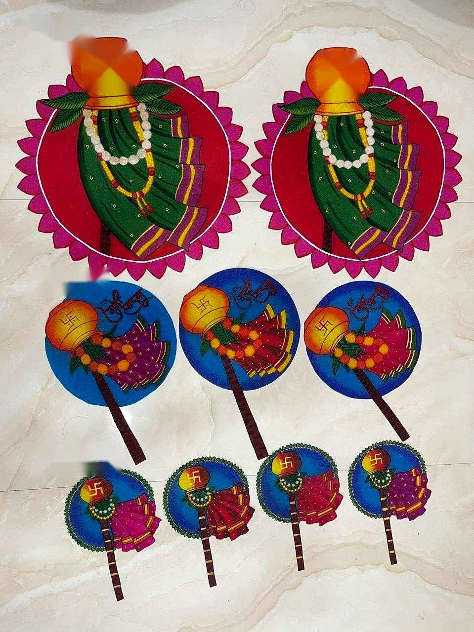 Gudi Padwa Festive Rangoli Trio