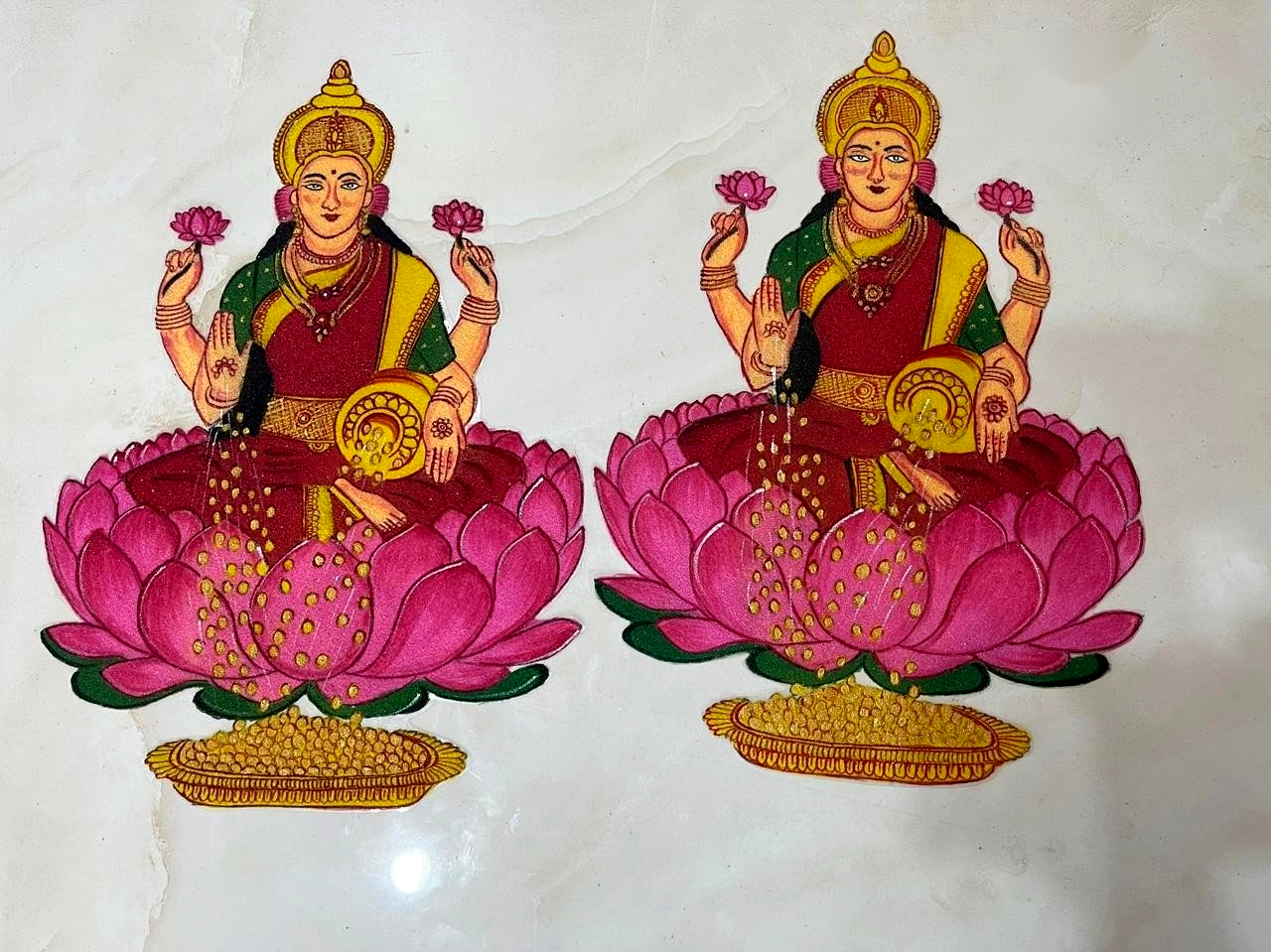 Goddess Mahalakshmi Showering Coins