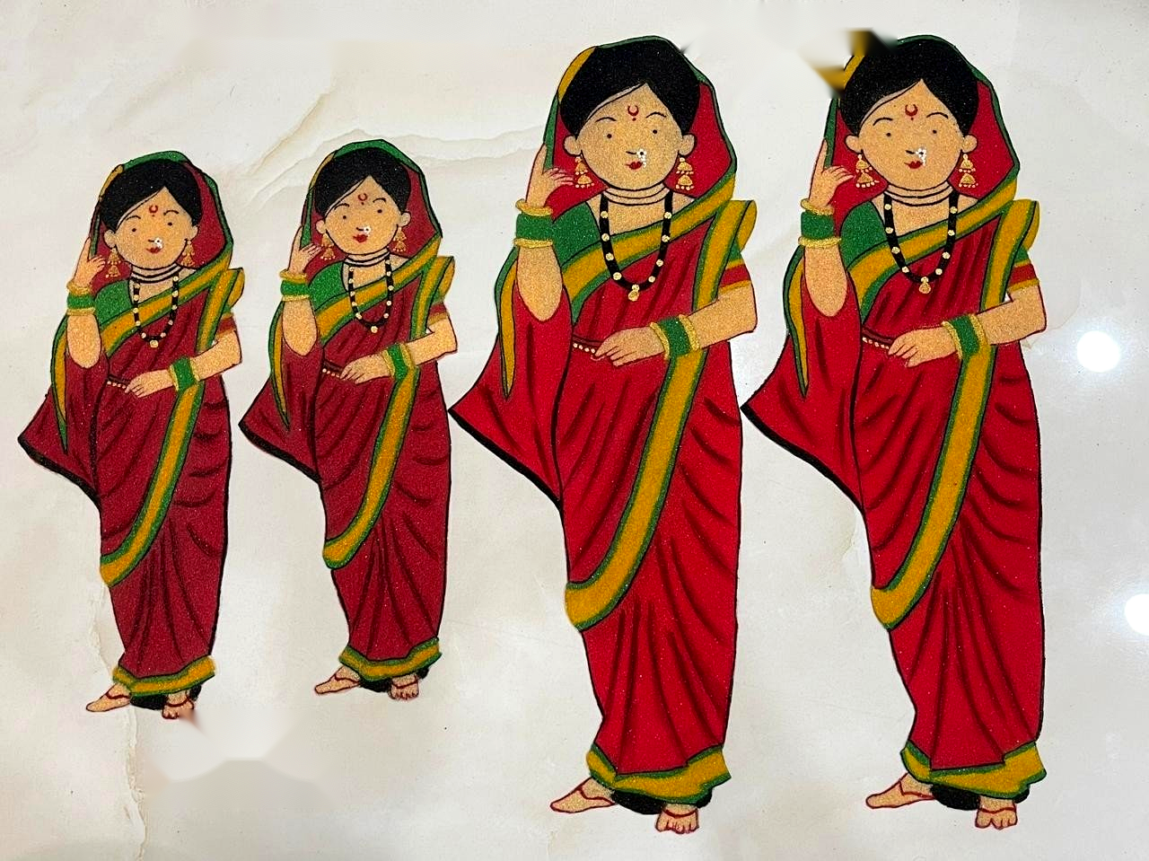Maharashtrian Lady with Puja Thali