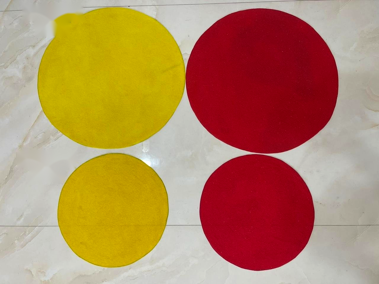 Round Velvet / Felt Asan Base Plates