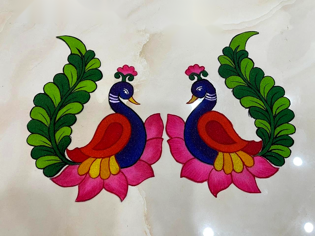 New Elegant Peacock Motif