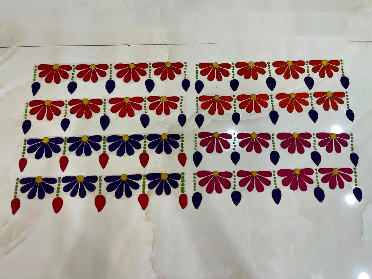 Semi Floral Line Border